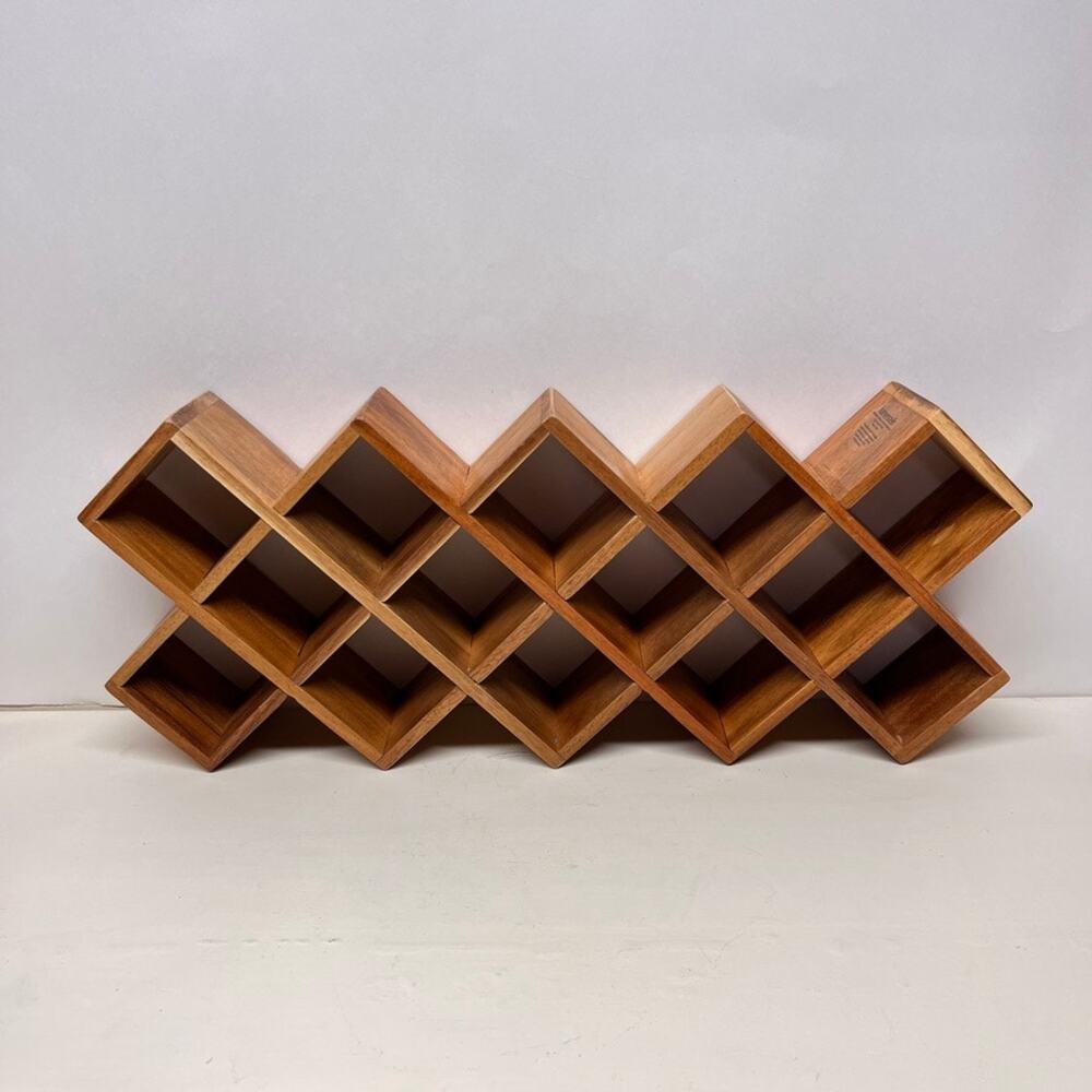Kamenstein Shadow Box Wood Cubby Hanging Spice Rack